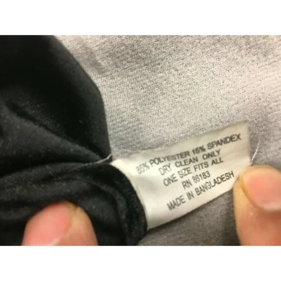 Ladies Velvet Gloves Black No Lining One Size Polyester/Spandex 9"x3¾" - Picture 4 of 4